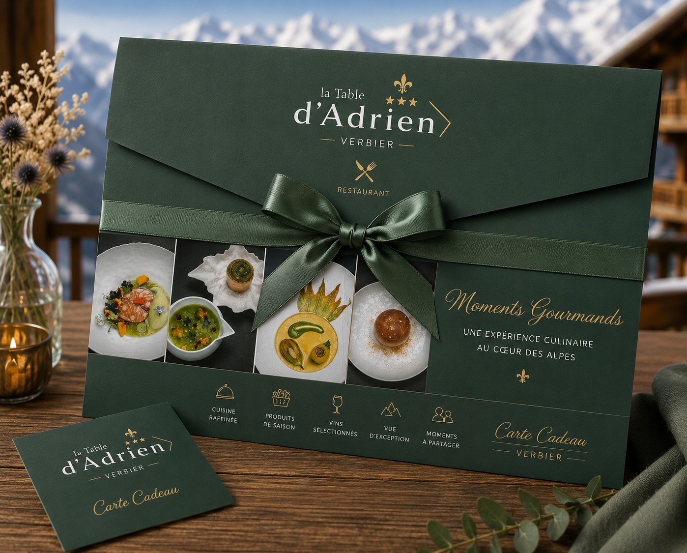 Invitation gourmet aux restaurants du Chalet d'Adrien
