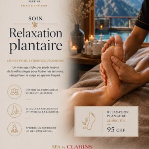 Relaxation plantaire au Spa du Chalet d'Adrien