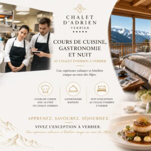 Cours de cuisine avec Nuit au Chalet d'Adrien